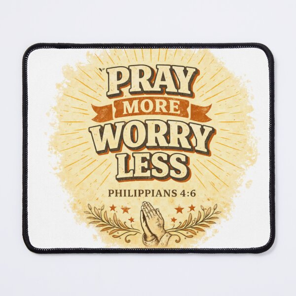 Item preview, Pray More Worry Less – Christian Faith Typography Design designed and sold by jerskie_12tribes.