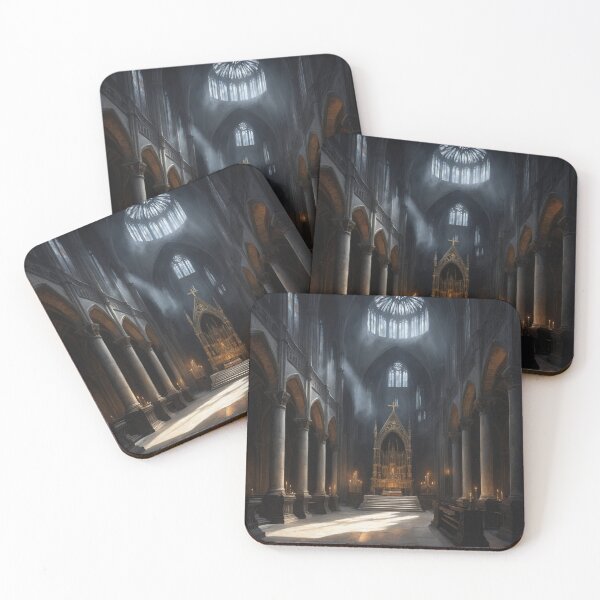 Item preview, The Opening Rite — Dark Sacred Cathedral Altar Art designed and sold by GeoWhimsy Studio.
