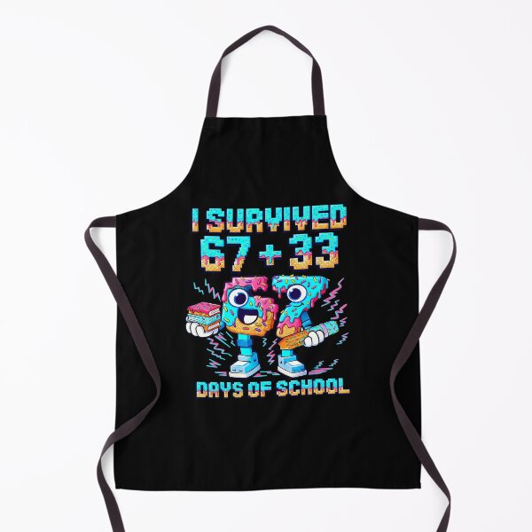 Item preview, I Survived 100 Days of School Donut Monster Cartoon Style designed and sold by gladysenglish.
