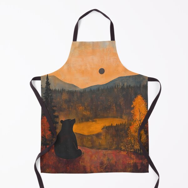 Item preview, Solitary Bear in Autumn Silence Under the Dark Sun designed and sold by StaStreetStore.