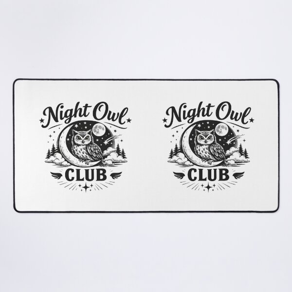 Item preview, Night Owl Club Aesthetic Owl Moon Design | Late Night Lover Retro Graphic designed and sold by Sanika arts .