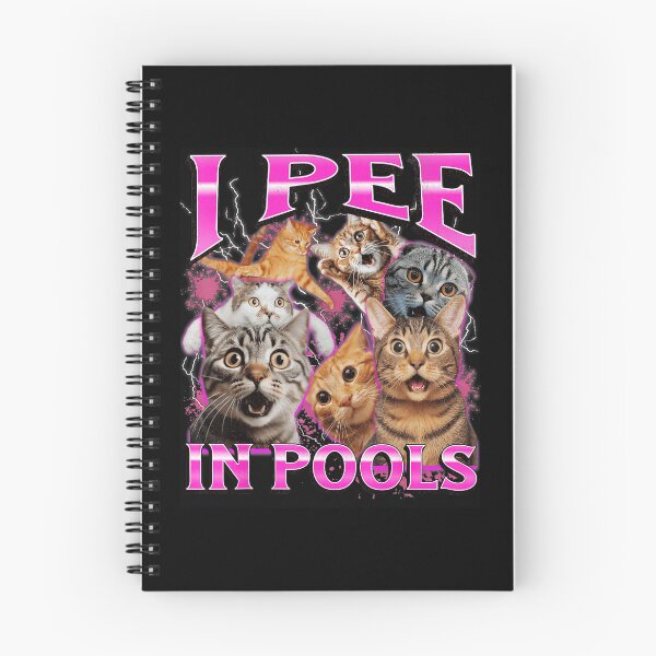 Item preview, I Pee In Pools Funny Cat Meme Chaotic Humor designed and sold by tadmercado.