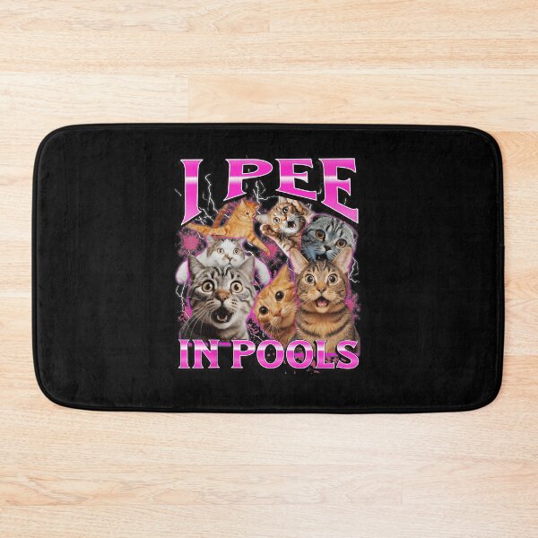 Item preview, I Pee In Pools Funny Cat Meme Chaotic Humor designed and sold by tadmercado.