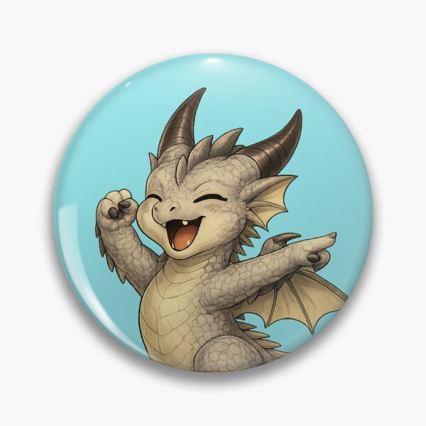 Artikelvorschau, Fröhlich tanzender Babydrache entworfen und verkauft von Hatchling Hollow.