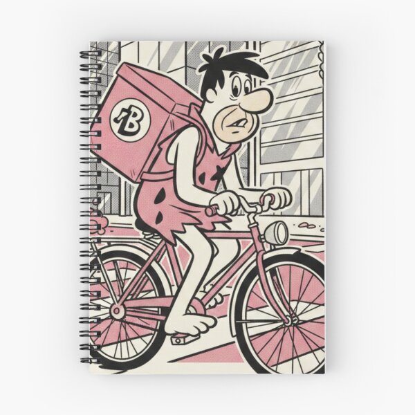 Item preview, “BEDROCK BIKE‑RUSH BANGER — STONE‑AGE SPEED WITH CITY‑SLICK ATTITUDE” designed and sold by Print Fiction.