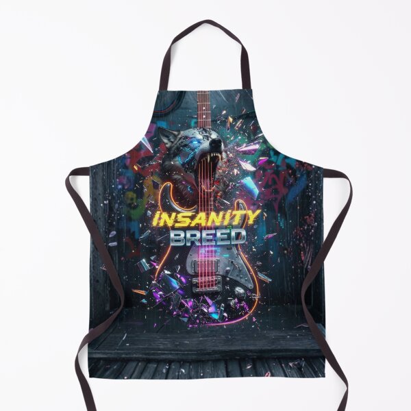 Item preview, INSANITY BREED // CYBER NEON GUITAR WOLF designed and sold by INSANITYBREED.