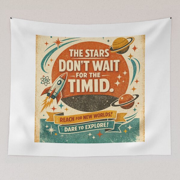 Item preview, Reach for New Worlds – Cosmic Adventure designed and sold by ForeverPrintsOK.