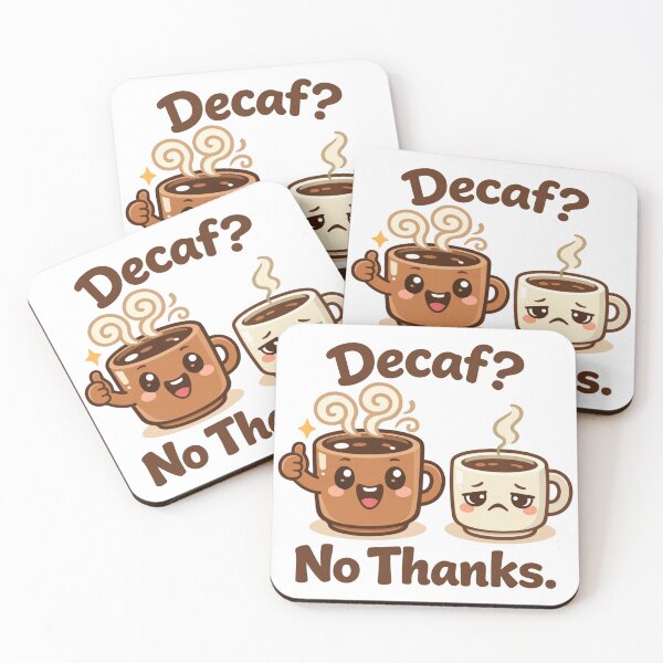 Item preview, Decaf? No Thanks – Funny Coffee Lover Humor Design designed and sold by rushaib.