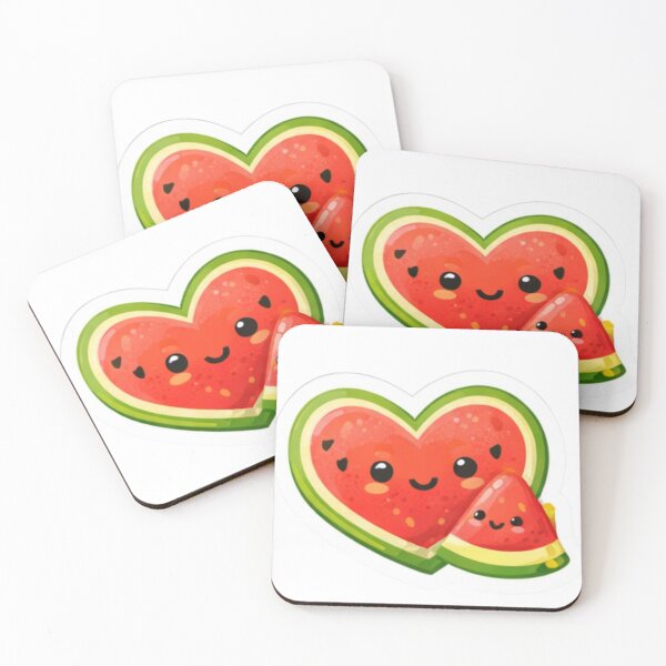 Item preview, Cute Watermelon Kawaii Cartoon – Funny Summer Fruit Sticker Design designed and sold by bloomandbeads.eu.