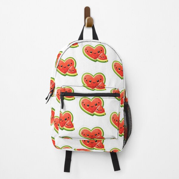 Artikelvorschau, Niedliche Wassermelone im Kawaii-Cartoon-Stil – Lustiges Sommerfrucht-Aufkleber-Design entworfen und verkauft von bloomandbeads.eu.