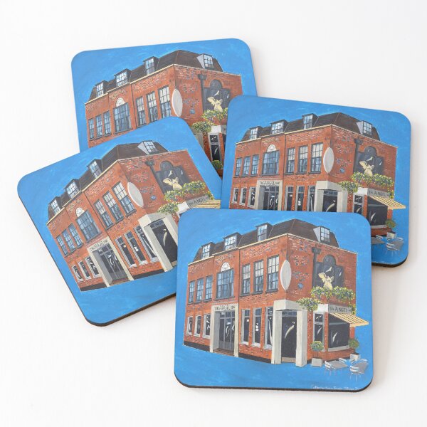 Item preview, The Angel Inn, Highgate, London - Colourful Floating Pub Illustration.. designed and sold by Aylmer Art, Aylmer Parade, N2 0PE.