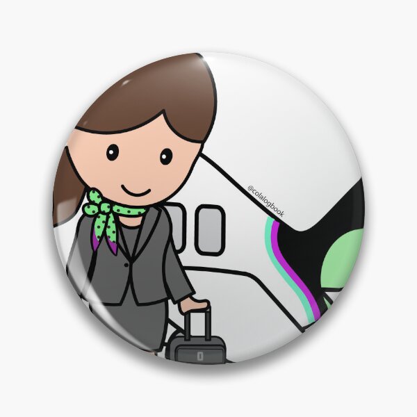 Item preview, Flair Flygirl designed and sold by Colalogbook.