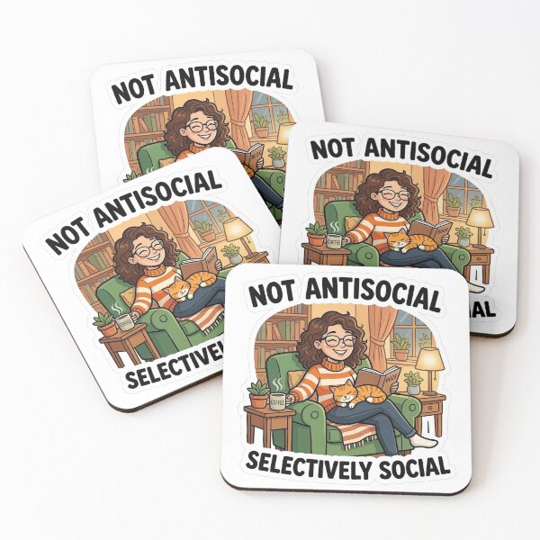 Item preview, Not Antisocial Selectively Social - Funny Introvert Gift designed and sold by EKHOAISTORE.