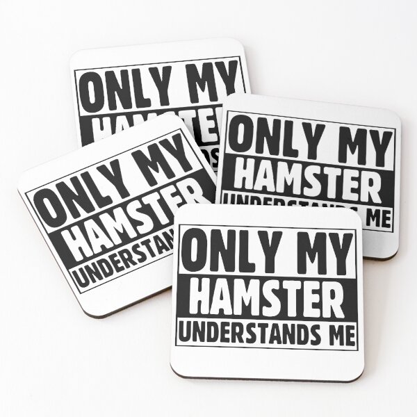 Item preview, Only My Hamster Understands Me – Cute Funny Introvert Design designed and sold by WaviStudio.