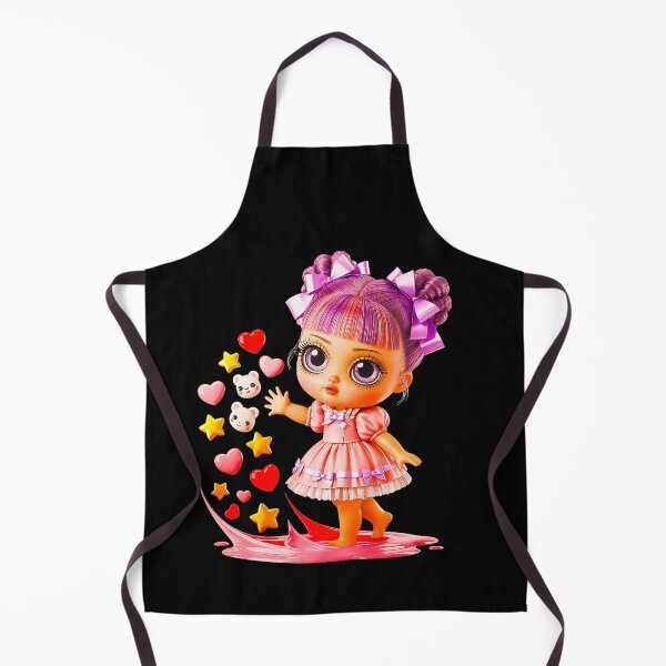 Item preview, Kawaii Pink Doll With Hearts Stars And Bows designed and sold by Amanda's Factory.