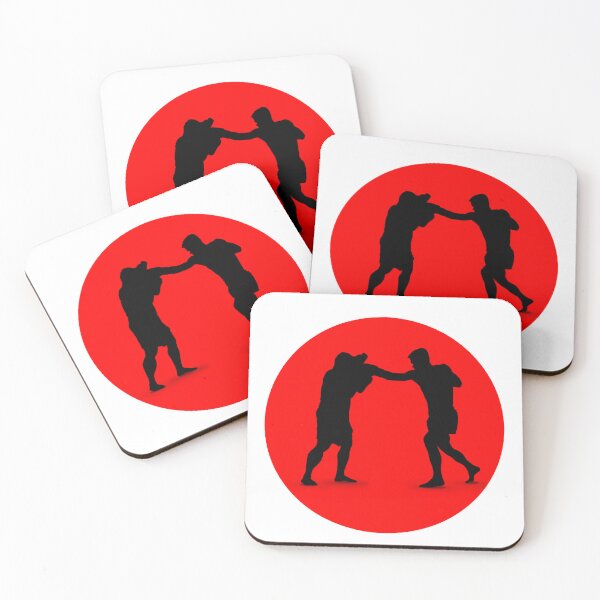 Item preview, Boxers Silhouette — Fight on Red Circle Design Sport designed and sold by CLC54.