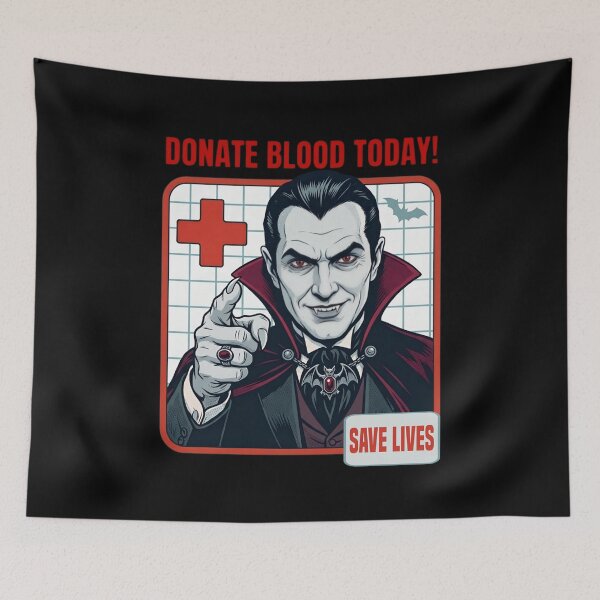 Item preview, Vampire Blood Donation – Dark Humor designed and sold by SidTastic .