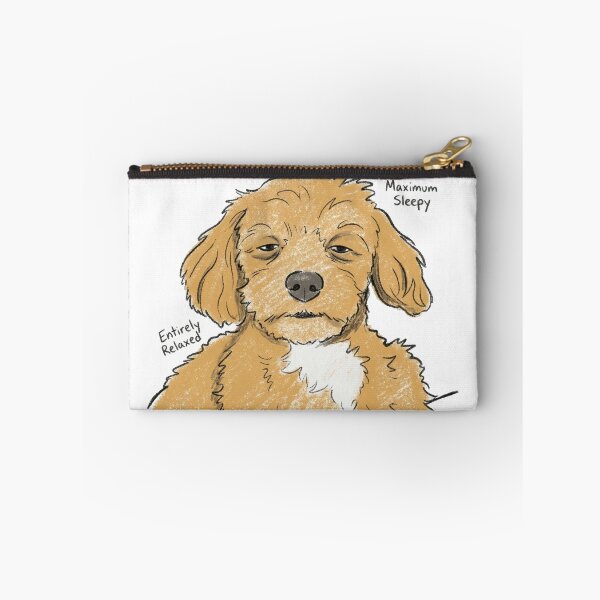 Item preview, Vintage Sketch Maximum Sleepy Maltipoo Dog designed and sold by Flying Doggo.
