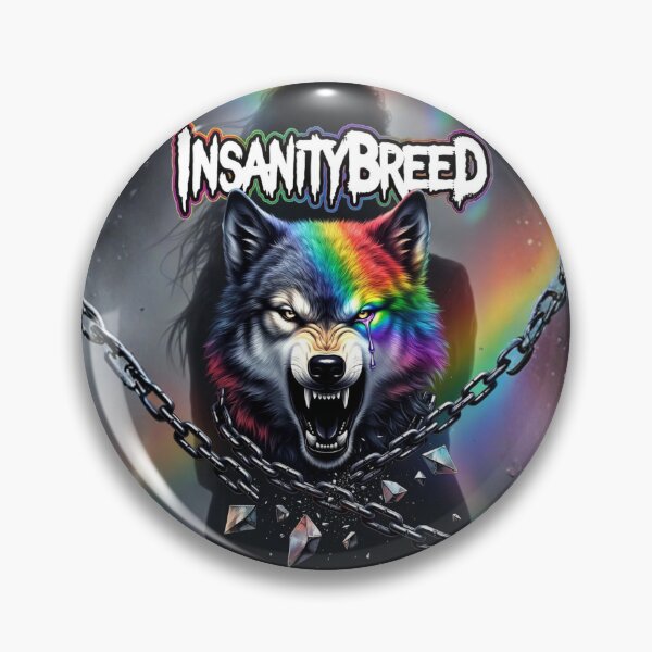 Item preview, INSANITY BREED // RAINBOW FURY WOLF designed and sold by INSANITYBREED.