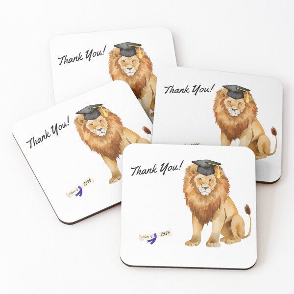 Item preview, Graduation "Thank You!" Graduate Lion designed and sold by MYCatStuff.