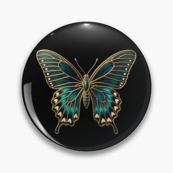 Item preview, The Iridescent Aristocrat: Art Nouveau Pipevine Swallowtail (Battus philenor) designed and sold by FreiherrPK.