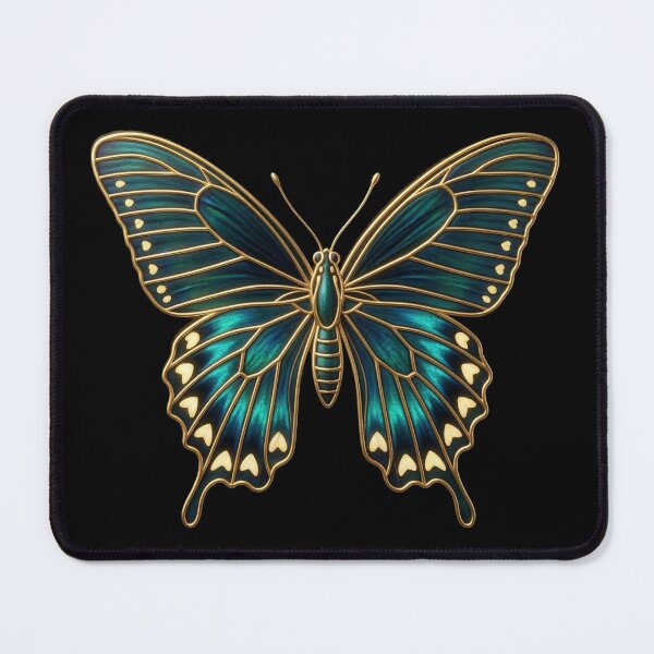 Item preview, The Iridescent Aristocrat: Art Nouveau Pipevine Swallowtail (Battus philenor) designed and sold by FreiherrPK.