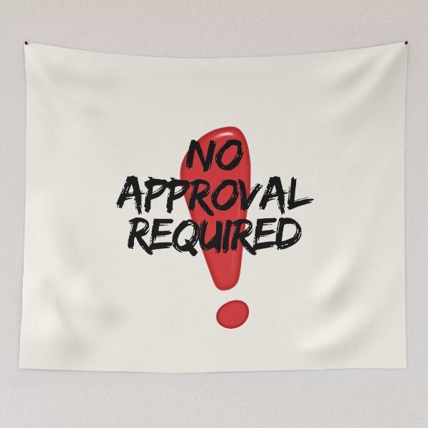 Item preview, No Approval Required – Red Bold Typography Statement designed and sold by Magic Love Art Print.