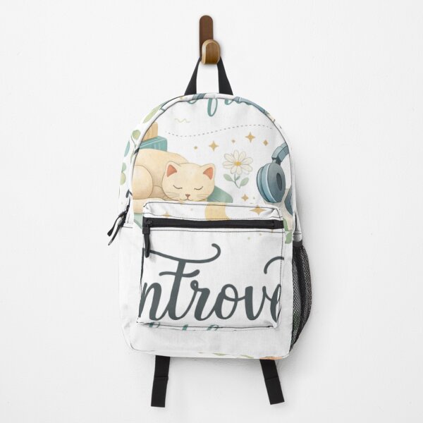 Item preview, Introvert But Friendly Cute Aesthetic Design | Soft Cozy Personality Quote Art designed and sold by Sanika arts .