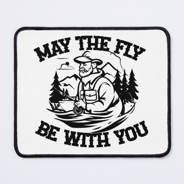 Item preview, May the fly be with you graphic illustration Fly Fishing designed and sold by Art-Horizon.