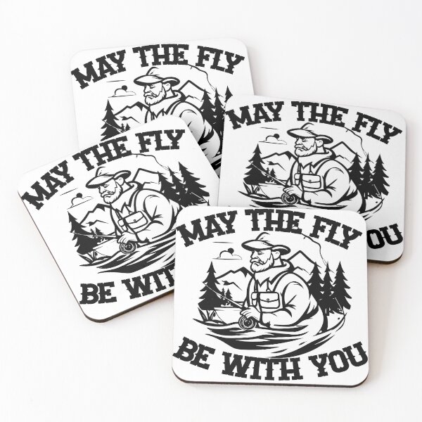Item preview, May the fly be with you graphic illustration Fly Fishing designed and sold by Art-Horizon.