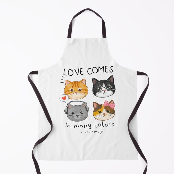 Item preview, Love Comes in Many Colors - Cute Kawaii Cats designed and sold by pawcuddle.