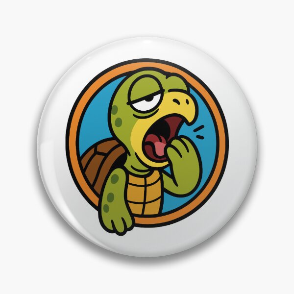 Item preview, Tired Turtle Yawning — Cartoon Humor Lazy Funny Gift designed and sold by CLC54.