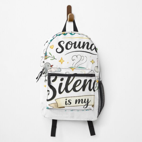 Item preview, Silence Is My Favourite Sound Cute Aesthetic Design | Introvert Quote Calm Minimal Art designed and sold by Sanika arts .