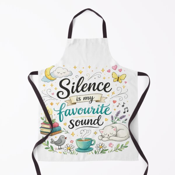 Item preview, Silence Is My Favourite Sound Cute Aesthetic Design | Introvert Quote Calm Minimal Art designed and sold by Sanika arts .