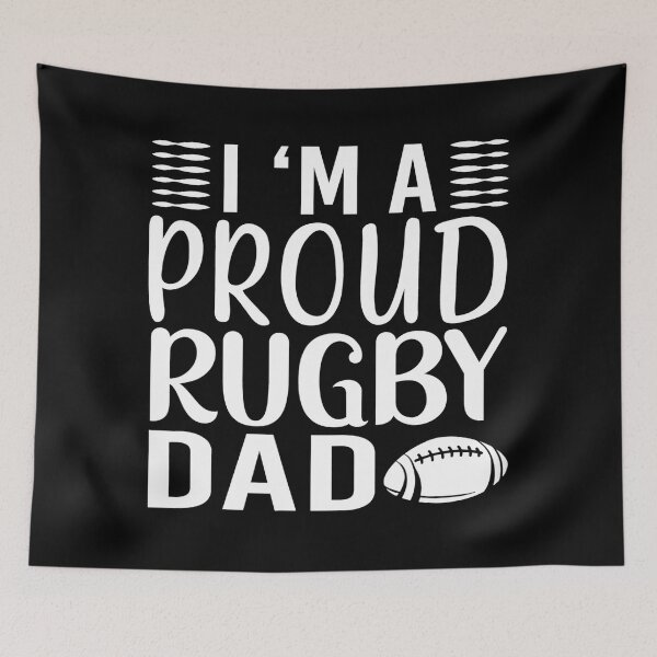 Item preview, I’m a Proud Rugby Dad Funny Rugby Lover Quote designed and sold by GabrieSketcham.