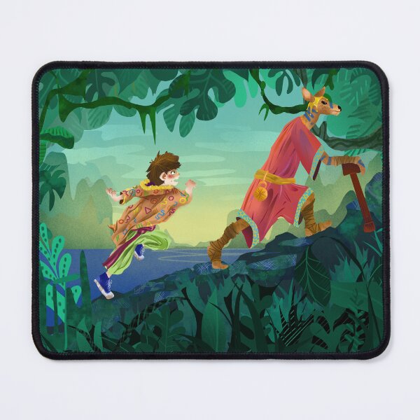 Item preview, illustration of two imaginary characters exploring a forest designed and sold by marevamoal.