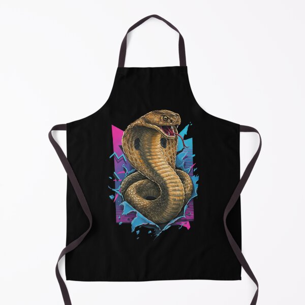 Item preview, King Cobra Snake Striking Through Colorful designed and sold by TeeARTHY.