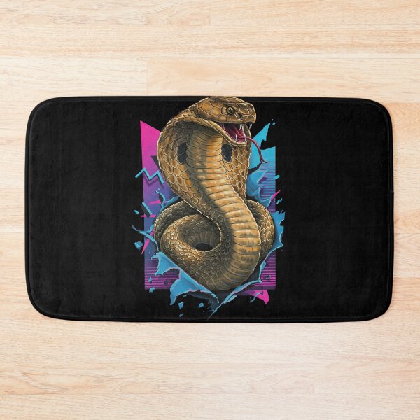 Item preview, King Cobra Snake Striking Through Colorful designed and sold by TeeARTHY.
