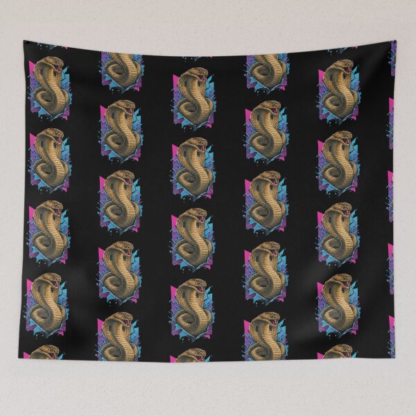 Item preview, King Cobra Snake Striking Through Colorful designed and sold by TeeARTHY.