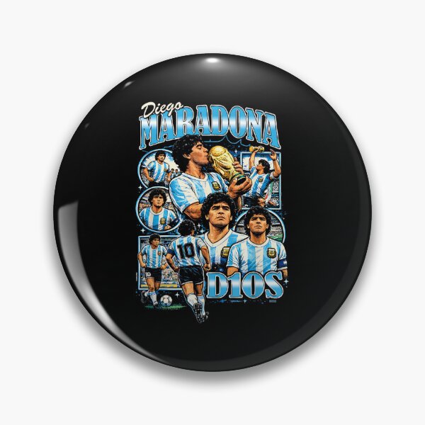 Item preview, Diego Maradona 90s Vintage Bootleg Style Football Soccer Art designed and sold by PaulTSchafer.