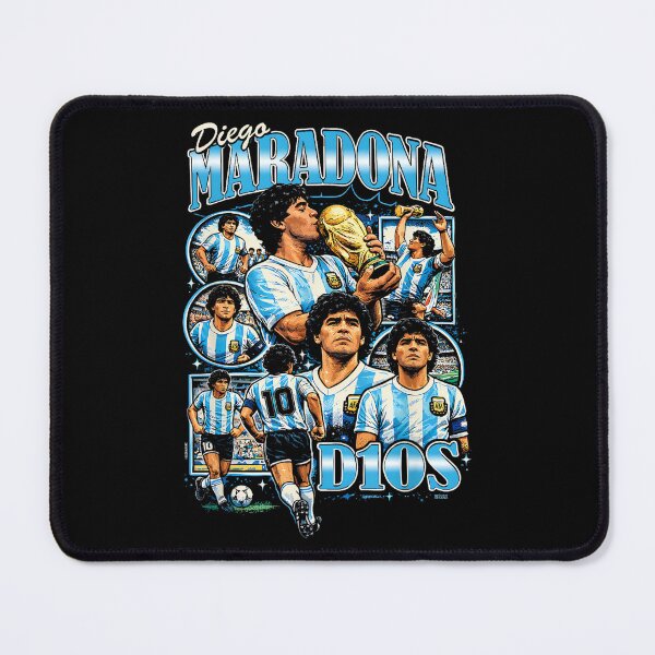 Item preview, Diego Maradona 90s Vintage Bootleg Style Football Soccer Art designed and sold by PaulTSchafer.
