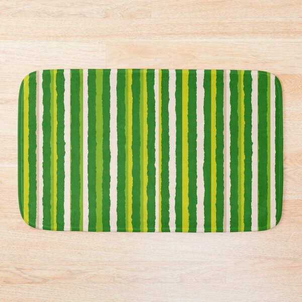 Item preview, Wavy Green Vertical Stripe Pattern designed and sold by bubblegoth.