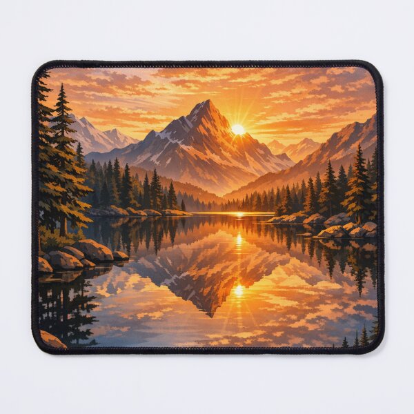 Item preview, Golden Reflections on the Peaks designed and sold by Art&couleurs .