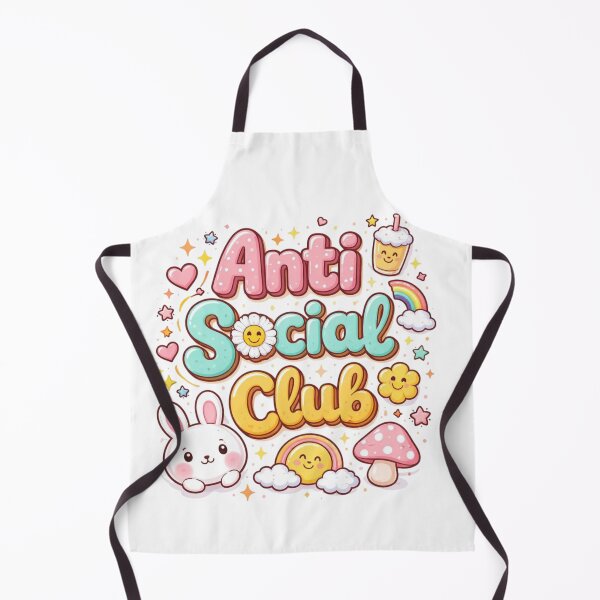 Item preview, Cute Anti Social Club Kawaii Aesthetic Introvert Funny Design designed and sold by Sanika arts .