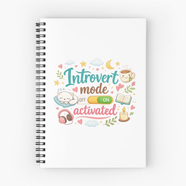Item preview, Introvert Mode Activated Cute Aesthetic Design | Anti Social Club Funny Quote designed and sold by Sanika arts .