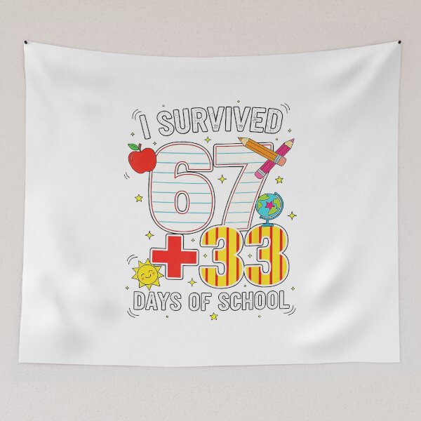Item preview, I Survived 100 Days of School Cute Classroom Doodle  designed and sold by gladysenglish.