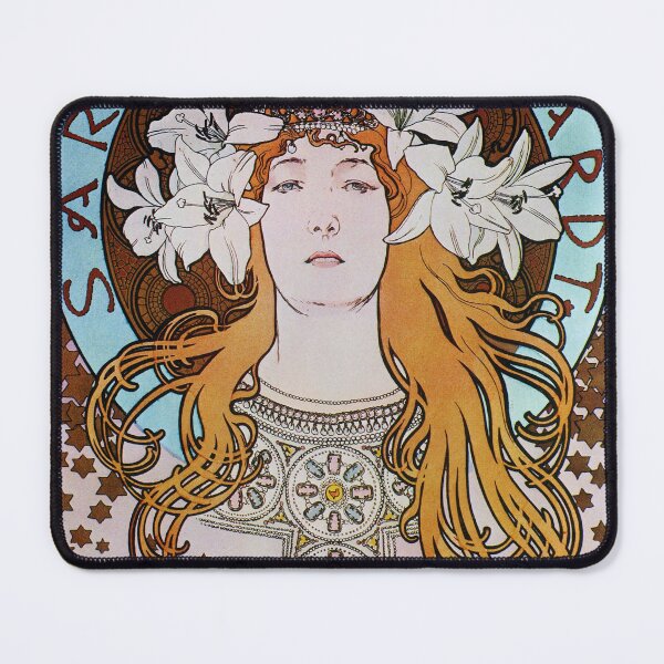 Item preview, Sarah Bernhardt - vintage French art nouveau poster designed and sold by Grand Illusions.