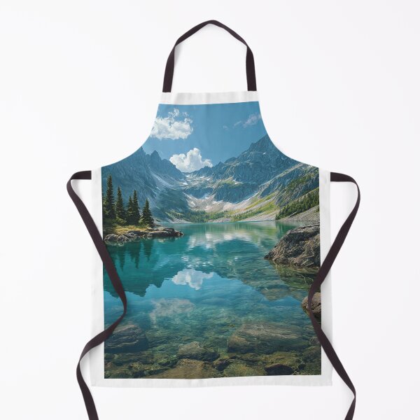 Item preview, Lake in Mountains designed and sold by NicolasGlowArt.