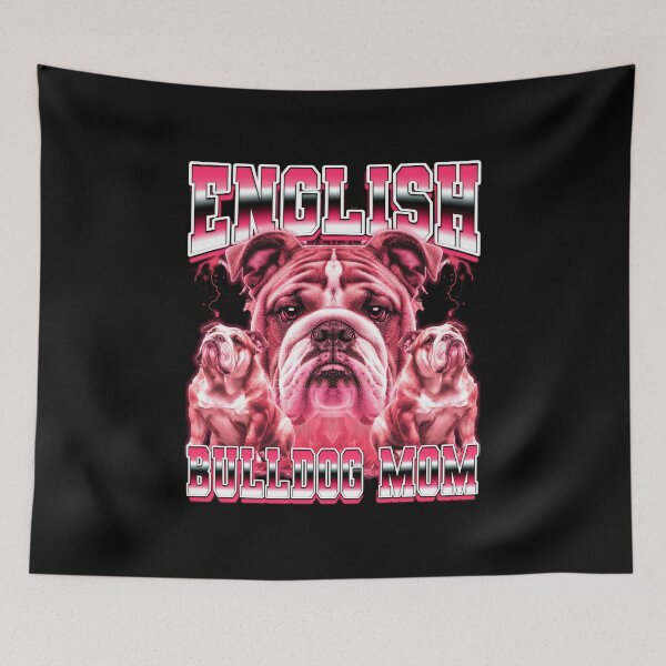 Item preview, English Bulldog Mom Dog Mama Mother's Day 90s Bootleg Style designed and sold by PaulTSchafer.