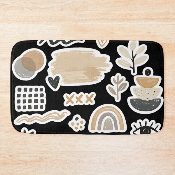 Item preview, Aesthetic Boho Abstract Shapes Sticker Pack - Earthy Neutrals designed and sold by irfanshikh.